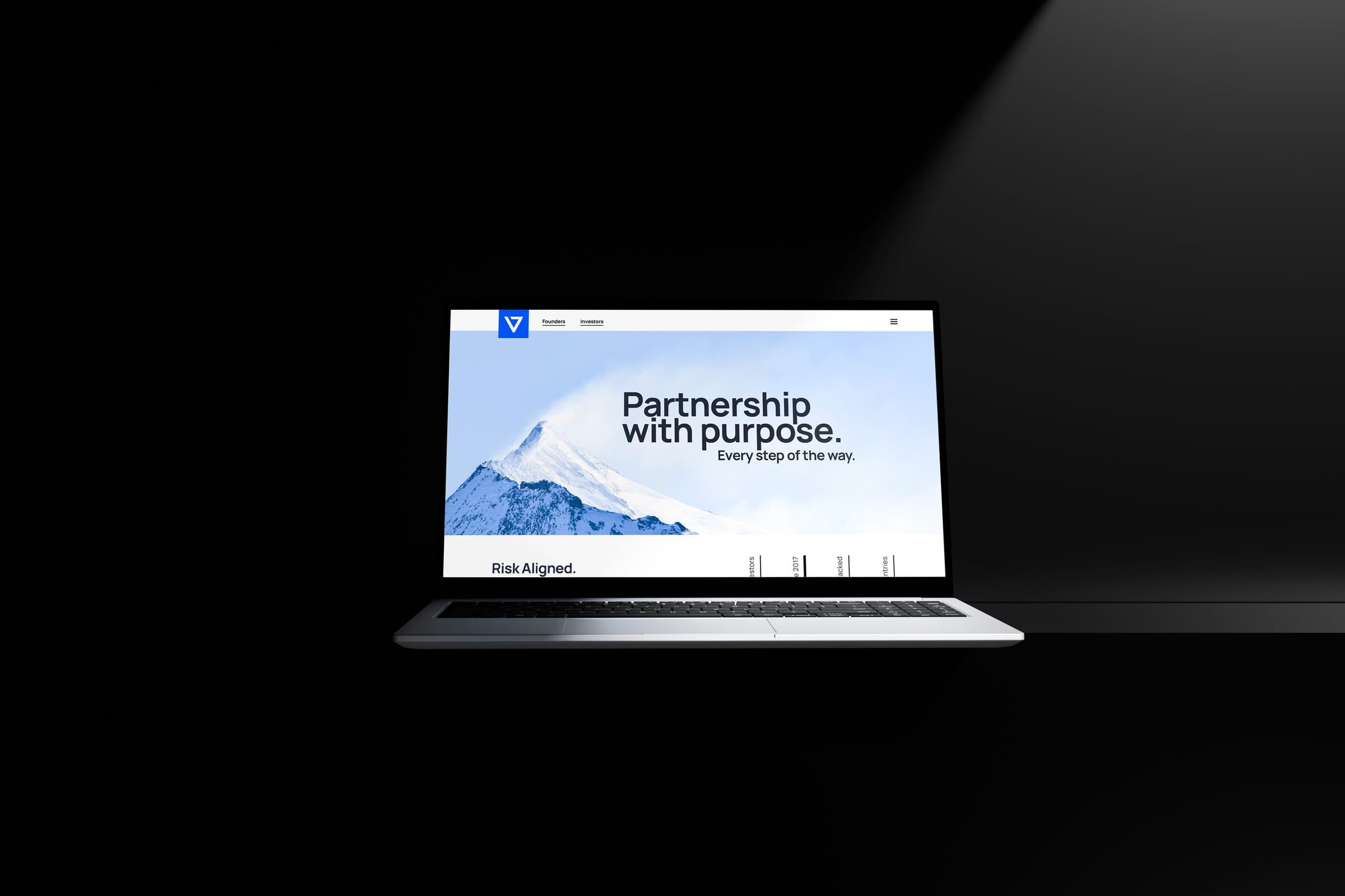 Conviction Website on Laptop