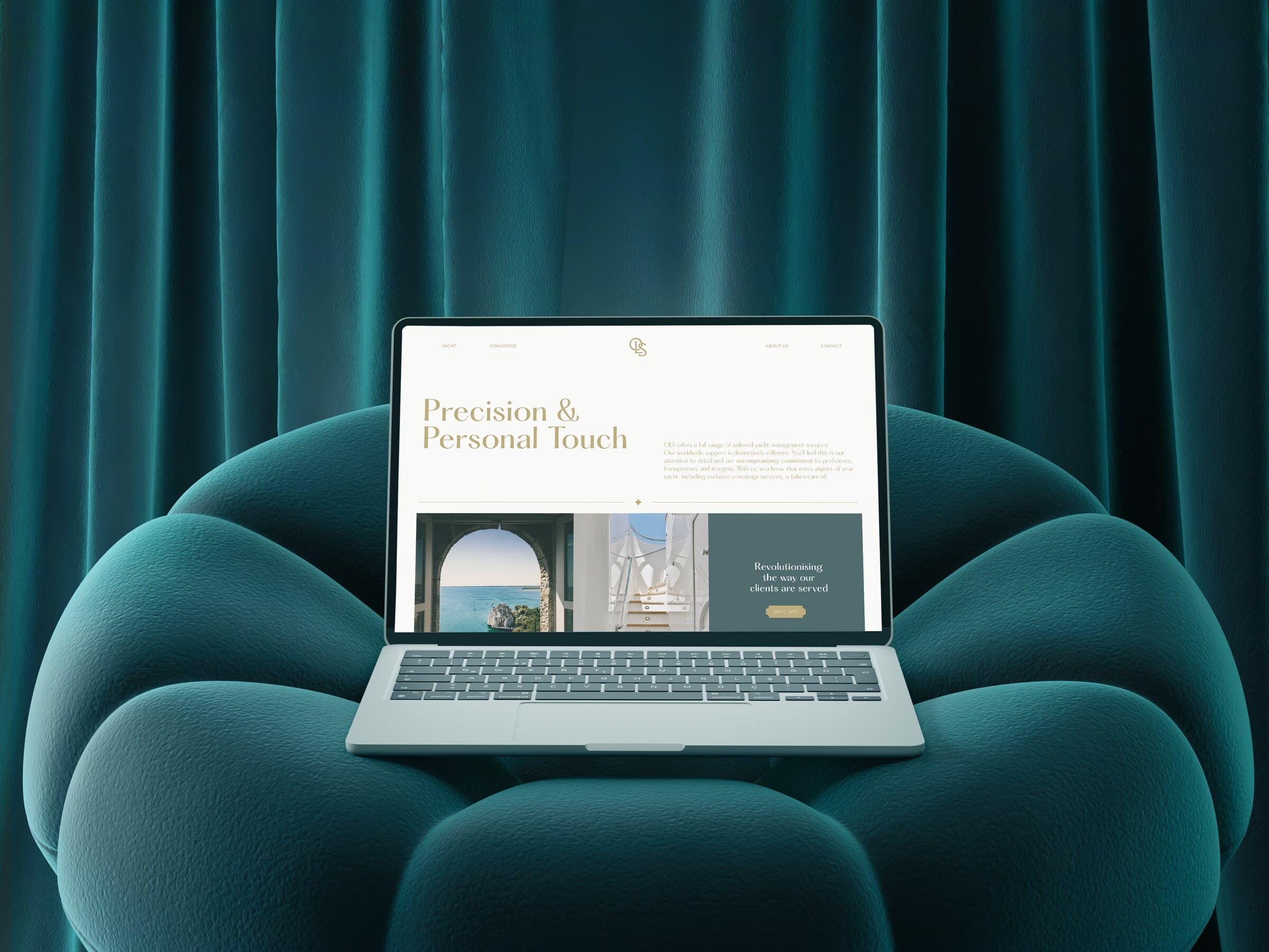 OLS Website on Laptop